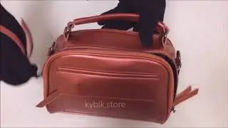 Небольшая женская кожаная сумка 8676 Wine