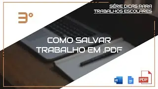 Como salvar trabalho em .pdf
