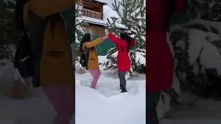 Тайки в России радуются снегу