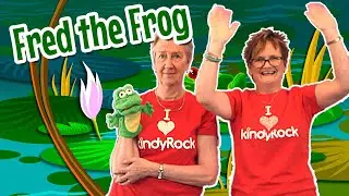 Fred the Frog -  fun poem for preschooler and young children using a puppet or soft toy frog