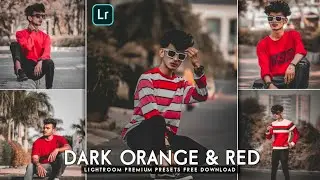 Dark Orange and red tone preset - Lightroom mobile preset | dark tone preset lightroom mobile