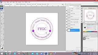 Adobe Photoshop CS3- တံဆိပ်ဝိုင်းပြုလုပ်နည်း