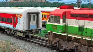 WDG4D SHUNTING LHB EXPRESS TRAIN COACH | BUMPY RAILROAD | Train Simulator | Railwork 3 | NTG GAMING