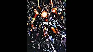 FONT NAME FOR ALIGHT MOTION 