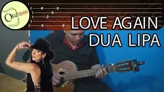 Como tocar 🎸 LOVE AGAIN   - DUA LIPA | Tutorial de GUITARRA fácil #41