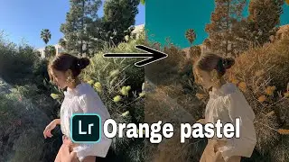 Tutorial Edit foto ala selebgram Orange pastel || lightroom mobile