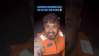Have you ever got lucky to see bioluminescence? 😍 this was on 8th march 2024 in Kochi