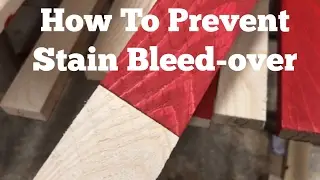 Rustic American Stained Flag / How To Prevent Bleed-over