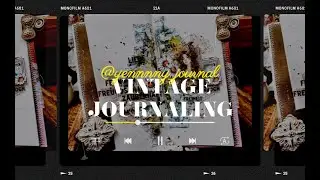 ▪️4K ASMR vintage journaling▪️화이트 스노우 플라워(white snow flower)▪️빈티지다꾸▪️