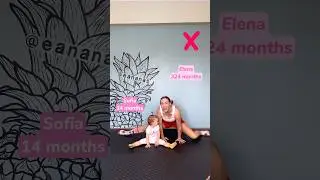 Middle Split Tutorial with ma sis💖 #splits #gymnast #sisters