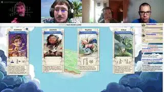 4-player Santorini - Scylla & Dionysus vs. Maenads & Pegasus