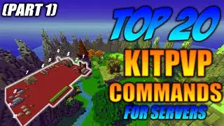 Minecraft: TOP 20 KITPVP SERVER COMMANDS | PS4 Bedrock Command Tutorial (Part 1)