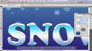 Adding a Snow effect to text Photoshop