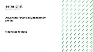 AFM - pass in 5 mins