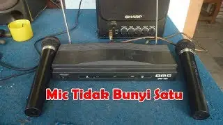 Memperbaiki Microphone Wireless DMC DM306 Rusak Mic Tidak Bunyi - Frequensi Bergeser