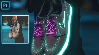 GLOWING NEON EFFECT | PHOTOSHOP EFFECTS | PHOTOSHOP TUTORIAL