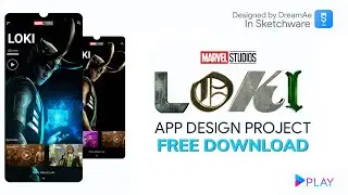 Marvel studio LOKI Movie app UI Design Sketchware Project FREE Download - DreamPLAY Dev