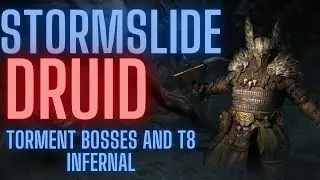 Stormslide Druid is OP: Torment Bosses, T8 Hordes + Full Build (Diablo 4)