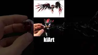 Making Shadow Doom Wing with Clay [kiArt] #sonic #shadowthehedgehog #doomwing
