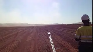 Launching a UAV (Survey Drone)