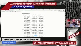 Ça diffuse! L'actualité du podcast en 10 minutes!
