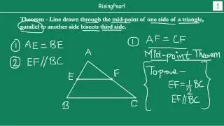 Converse of Mid-point theorem and Proof