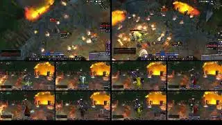 Multiboxing WoW TBC 2.4.3 Jan'alai - Zul'Aman - big loot