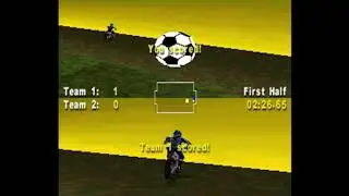 Excitebike 64 - Two-Player Soccer Mode (Actual N64 Capture)