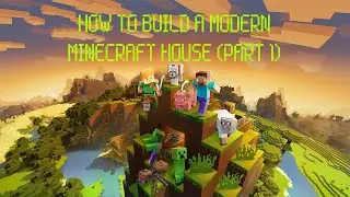 How to build a easy modern house in Minecraft PE (Part 1)