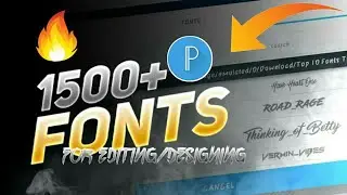 pixellab 🔥2020 THe BEST New Fonts pack |new fonts 2020 free download- SORIF#1