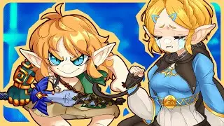um estúpido sofrendo no novo Zelda
