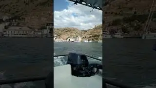 Выход из Балаклавской бухты#,курс на пляж Инжир#