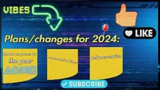 Plans/changes for the channel in 2024!