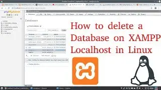 How to delete a Database on XAMPP localhost Linux