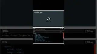 HTML | CSS | Loader Animation | Interactive Component | UI design | 
