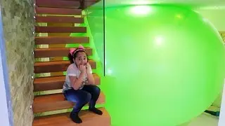Giant Balloon Toy Surprise Stuck In My House!