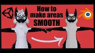 How to Smooth out parts of your VRChat Avatar (Blender / Unity Tutorial 2023)
