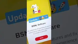 Update in BSNL app 📲 #azarchannel #update #bsnl