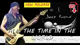 Deep Purple -  All the Time in the World (🔴Bass Tabs PDF) 