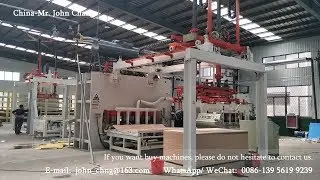 Short cycle hot press line/ Melamine paper lamination line