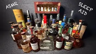 ASMR | Whiskey Collection Reveal | Whispering sleep aid to help you tingle