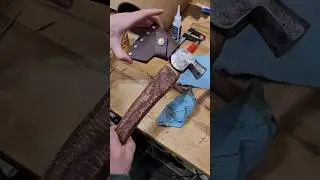 Easy leather sheath for my hatchet! 