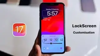 iOS 17 Lock screen customisation 🔥 | How to change Lockscreen Clock Style