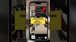 restyle option not showing in instagram | restyle instagram story 