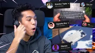 Reacting To YOUTUBERS Custom Keyboards! Ft. Brandon Taylor, Glarses, Squashy Boy, Tiny & more!