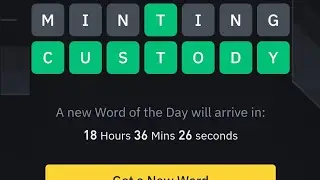 Binance Word weekly Theme Binance Wodl of the day