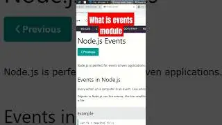 what is events in node js 