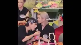Just #에이티즈 #ateez #choijongho Jongho being playful to Yeosang #kangyeosang