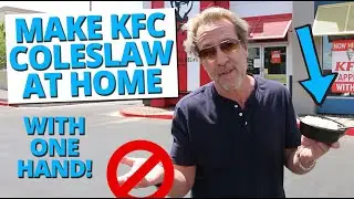 Make KFC Coleslaw at home - with just one hand!