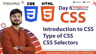 CSS tutorial for beginners- Introduction to CSS, types Of CSS, Day 6